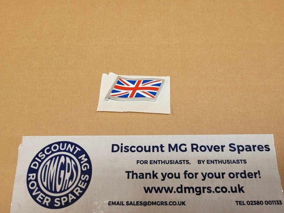 Genuine MG Rover Union Jack Flag Badge - DAG000080MMM - Self Adhesive
