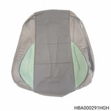 HBA000291HGH - MG ZS - Cover assembly-front seat squab - Black, With Green Thread and Inserts Monaco