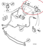 Rover 75 / MG ZT 1.8 / 1.8T Power Steering Pipe / Hose - QEP001120 / QEP001122 - Pump to Rack