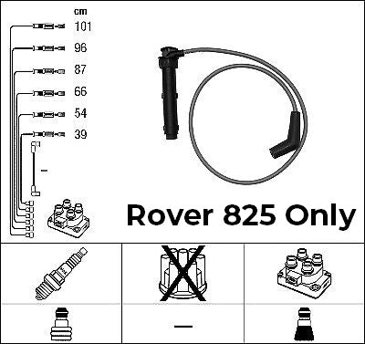Rover 825 HT Ignition Leads Kit - NGC102800EVA / GHT288 - OEM-Q