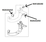 75 / ZT Rear Suspension Upper Link Ball - RHF100190