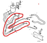 MG ZS180 / Rover 45 V6 Power Steering Pipe / Hose - OEM-Q QEP111230