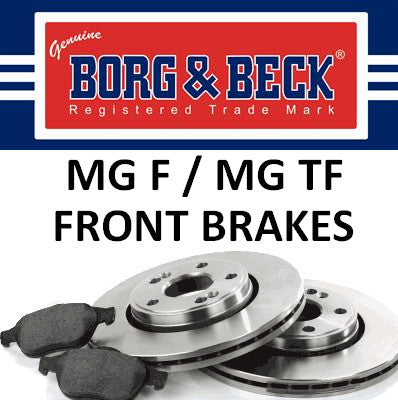 MG F / TF Front Brakes - Except 160 VVC - SDB100460 / SEM100020