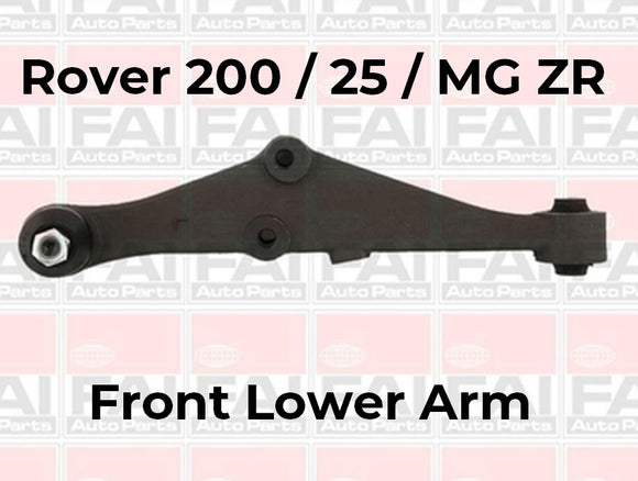 Rover 200 / 25 / MG ZR Front Lower Arm inc Bush - RBJ100781 / RBJ100782 / RBJ100791 / RBJ100792 - OEM-Q FAI