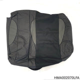HMA002070LFA - MG ZS 4DR - Cover assembly-rear seat large split squab - Black, With Grey Thread and Inserts Monaco OR Without headrest