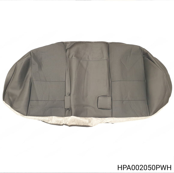 HPA002050PWH - Rover 75/MG ZT Saloon - Cover assembly-rear seat fixed bench cushion - Summit, Black with Grey stitching, Contemporary
