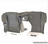 HMA004660PWH - Rover 75/MG ZT Saloon Cover assembly-rear seat folding bench squab - Summit, Black with Grey stitching, Contemporary