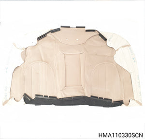 HMA110330SCN - Rover 75 Saloon - Cover assembly-rear seat fixed bench squab - with armrest, Sandstone Beige/Sandstone Beige Piping, speckle