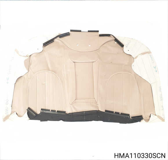 HMA110330SCN - Rover 75 Saloon - Cover assembly-rear seat fixed bench squab - with armrest, Sandstone Beige/Sandstone Beige Piping, speckle