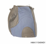 HMA111540WEY - Rover 25 - Cover assembly-rear seat small split squab - Plain Leather, Lapis Blue/Black