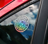 DMGRS Logo Car Sticker [10th Anniversary Holographic]