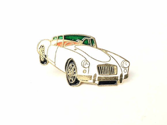 MG A Roadster Lapel Pin (White)