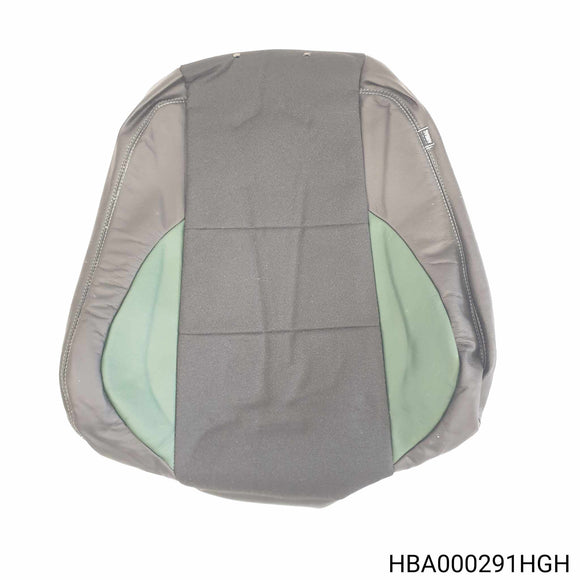 HBA000291HGH - MG ZS - Cover assembly-front seat squab - Black, With Green Thread and Inserts Monaco