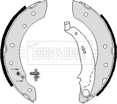 MG3 Rear Brake Shoes - All variants - 10040701