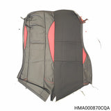 HMA000870CQA - MG ZR - Cover assembly-rear seat large split squab - Black, Monaco, Red leather inserts & stitching Without headrest
