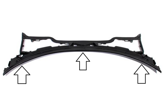 Rover 75 / MG ZT Plenum Scuttle Panel Rubber Trim - DWE100002PMA