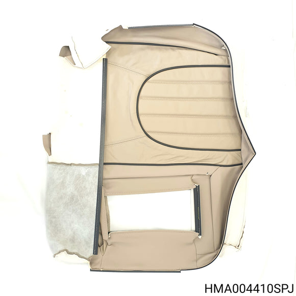 HMA004410SPJ - Rover 75 Tourer - Cover assembly-rear seat large split squab - leather., CONNOISSEUR, Sandstone/Black piping