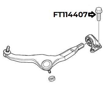 Rover 75 / MG ZT Front Lower Arm Bush to Subframe Bolt