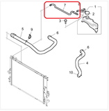 Coolant Hose - Expansion Tank Bleed/Return - PCH001521 - Rover 75 / MG ZT