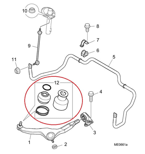 Rover 75 / MG ZT Front Lower Arm Ball Joint Boot - RBG100110