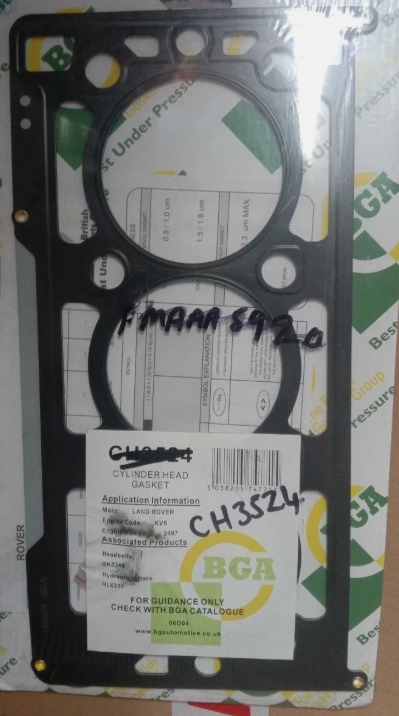 KV6 Head Gasket - BGA - LVB101630 - Rover 45 75 800 ZS ZT Kia Carnival CLEARANCE