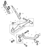 Rover 25 / MG ZR Front Radius Rod / Lower Tie Bar Bush RBX000830 - Genuine MG - PRE ORDER
