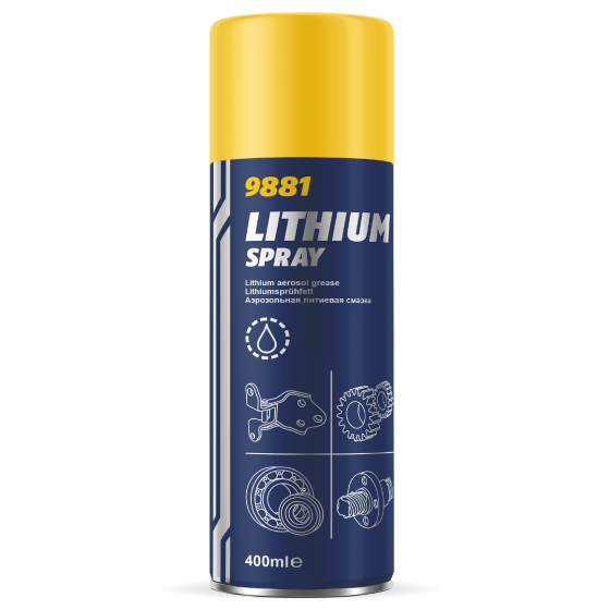 Mannol 400ml White Lithium Grease Spray