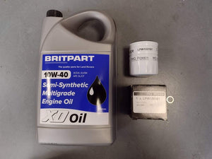 L Series Oil and Filter Kit - ERR5542 + 5L 10w40 Semi Synthetic Oil