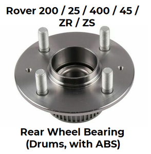 Rover 200 / 25 / 400 / 45 / ZR / ZS Rear Wheel Bearing Kit - Rear Drums & ABS - RLB000070 - OEM-Q