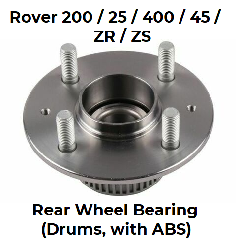 Rover 200 / 25 / 400 / 45 / ZR / ZS Rear Wheel Bearing Kit - Rear Drums & ABS - RLB000070 Genuine MG