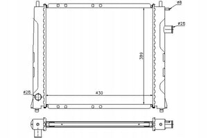 Rover 25 / 45 / MG ZR / ZS (K Series Only) Radiator - Non Air Conditioning - PCC001180 / PCC001480