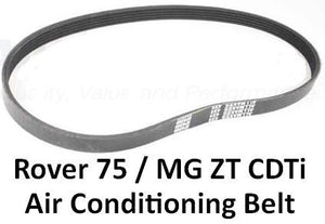 Dayco Rover 75 / MG ZT CDT/CDTi Air Conditioning Drive Belt - PQS101310, PQS101300