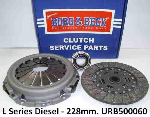 L Series (Diesel) 228mm Clutch Kit - URF000131 / URF000132. Fits Rover 200/400/600/25/45/ZR/ZS