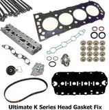 *Ultimate K Series Head Gasket Fix - 6 Layer MLS Gasket, High Tension Head Bolts and Revised Oil Rail. Equiv to ZUA000530 / LVB500190 / LVB90025A