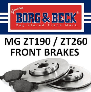 MG ZT190 / ZT260 Front Brakes - 2.5 V6 / 4.6 V8 - SDB000420 and SFP000040