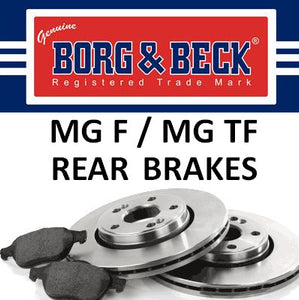 MG F / TF Rear Brakes - All Models - NAM7806 / SFP10012