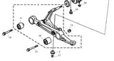 Rover 45 / MG ZS Front Damper to Lower Arm Mounting Bush RBX100682
