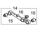 Rover 45 / MG ZS Rear Lower Arm Bush RGX100351 / RBX000161 (Arm to Hub, Arm to Chassis) Outer / Inner